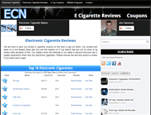 Tablet Screenshot of electroniccigarettenation.com